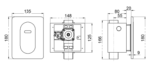 Concealed Sensor WC Flusher Automatic Toilet Sensor DT-519 D/A/AD