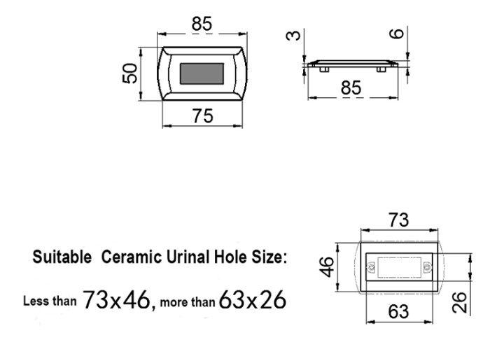 Non-contact Sensor Urinal Automatic Urinal Sensor DT-369D/A/AD