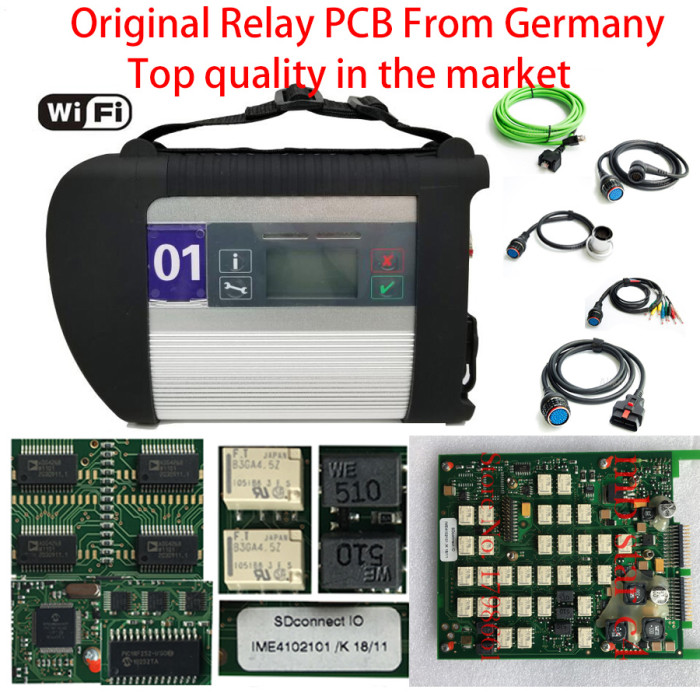 Top Quality mb star c4 Original Relay PCB From Germany 3/2022 With WIFI Star Diagnosis c4 For Car&Truck 12V/24V