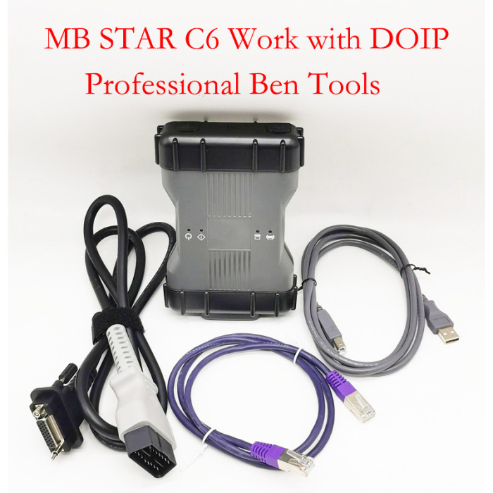 Newest 2022 MB Star C6 DOIP VCI/CAN BUS C6 Diagnosis Multiplexer with Valid Licenses Not Expired