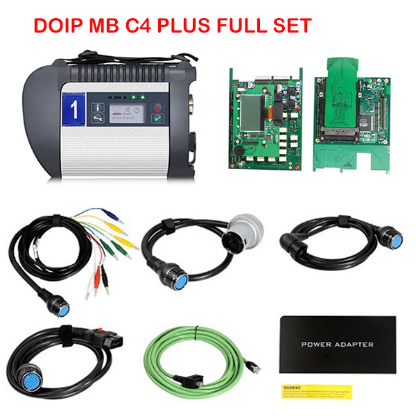 Real DOIP MB Star C4 PLUS MB SD CONNECT DOIP Diagnosis Tool for Car and Truck with WiFi function 2019.12V software free Suitcase
