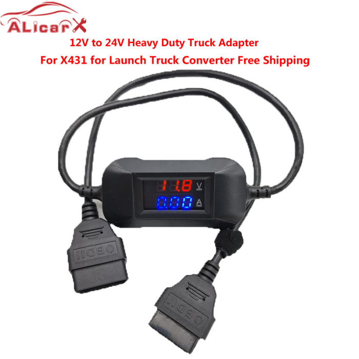For X431 for Launch 24V to 12V Heavy Duty Truck Diesel Adapter Cable Truck Converter Fast Free Shipping