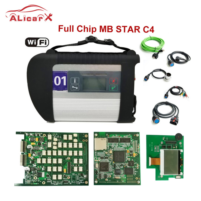DOIP MB Star C4 Plus with Original Relay PCB ADG426B &AM79C874VI MB Star C4 SD Connect with WIFI work with Car and Truck