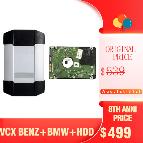 [8th Anni Sale] New ALLSCANNER VXDIAG MULTI Diagnostic Tool for BMW and BENZ With 1TB Hard Drive for BMW/BENZ 2 in 1