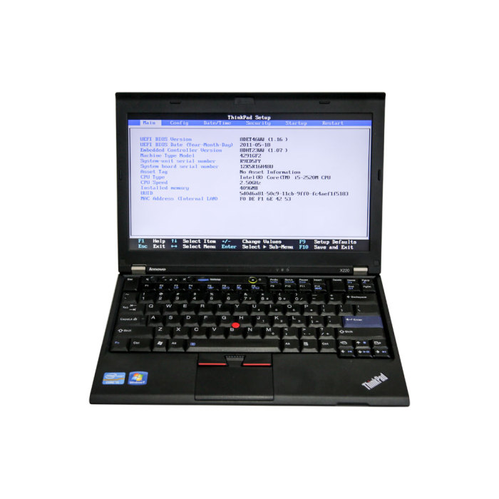 Full Set Lenovo X220 Laptop with 500GB HDD Pre-installed Software for WIFI VCX NANO VW, USB VCX NANO Toyota