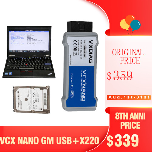 [8th Anni Sale] Full Set Lenovo X220 Laptop with 500GB HDD Pre-installed Software for USB VCX NANO Ford/Mazda, JLR or GM/Opel or WIFI VCX NANO Toyota