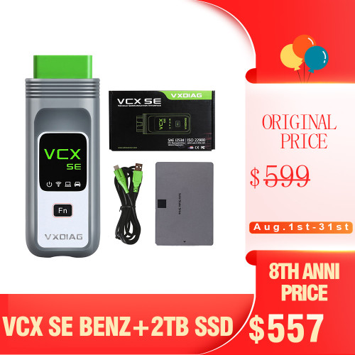 [8th Anni Sale] [2TB SSD] VXDIAG VCX SE DoIP For Benz Support Offline Coding/Remote Diagnosis with Free Donet Authorization & 2TB Full Brands Software SSD
