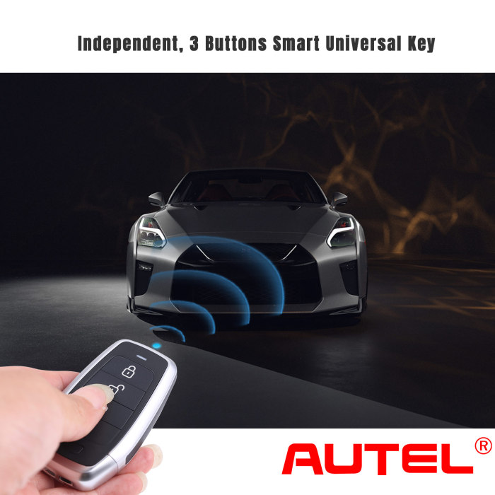 [In Stock] AUTEL IKEYAT003AL 3 Buttons Independent Universal Smart Key 5pcs/lot