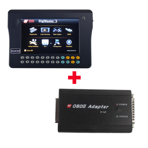 Original Yanhua Digimaster 3 Odometer Correction Master No Token Limitation Plus OBD II Adapter and Cable for Key Programming