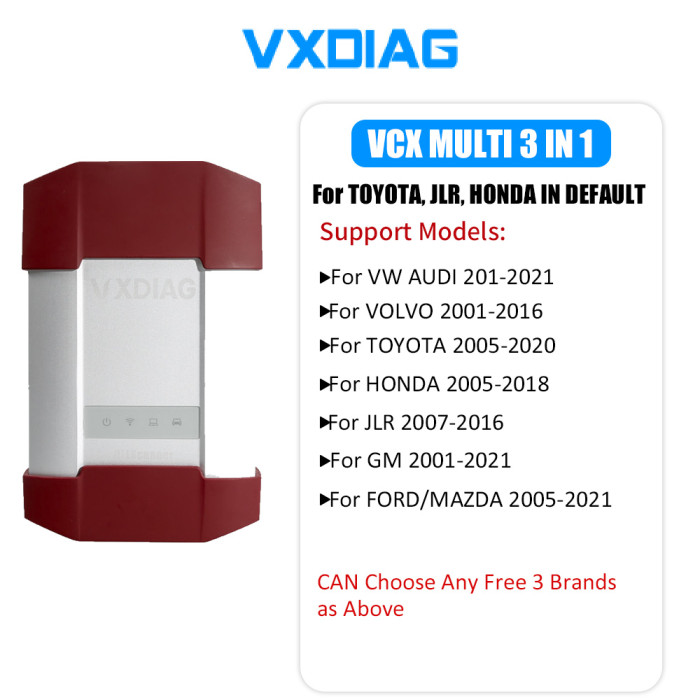 VXDIAG MULTI Diagnostic Tool Support TOYOTA HONDA Land Rover Jaguar 3 in 1 Free Support Wifi Function