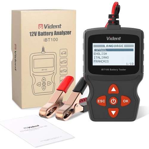 [US/UK/EU Ship] Vident iBT100 12V Battery Analyzer for Flooded, AGM,GEL 100-1100CCA Automotive Tester Diagnostic Tool