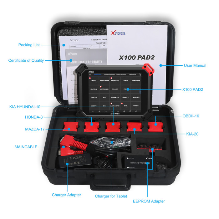 [US Ship] XTOOL X-100 PAD 2 Special Functions Expert Update Version of X100 PAD