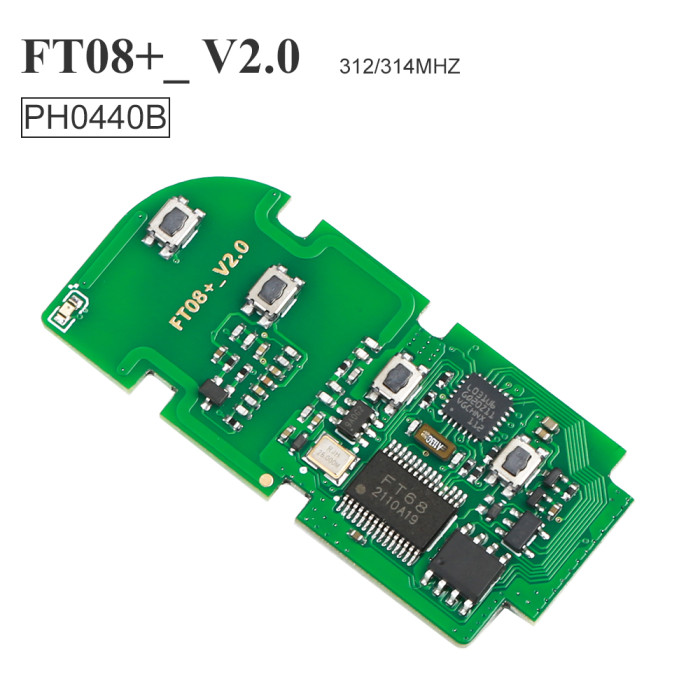 Lonsdor FT08 PH0440B Update Verson of FT08-H0440C 312/314Mhz Toyota Smart Key PCB Frequency Switchable