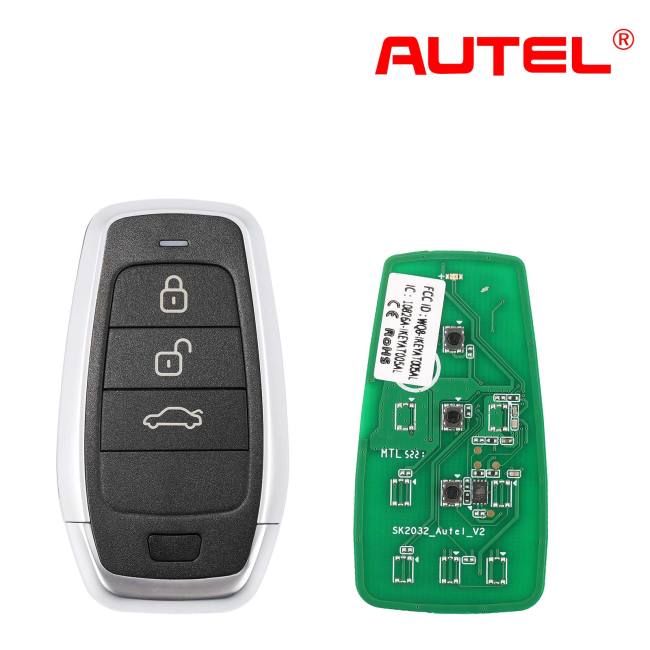 [In Stock] AUTEL IKEYAT003BL 3 Buttons Independent Universal Smart Key 5pcs/lot