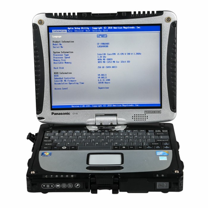 V2022.6 MB SD C5 Connect Compact 5 Star Diagnosis with SSD Plus Panasonic CF19 I5 4GB Laptop Software Installed Ready to Use