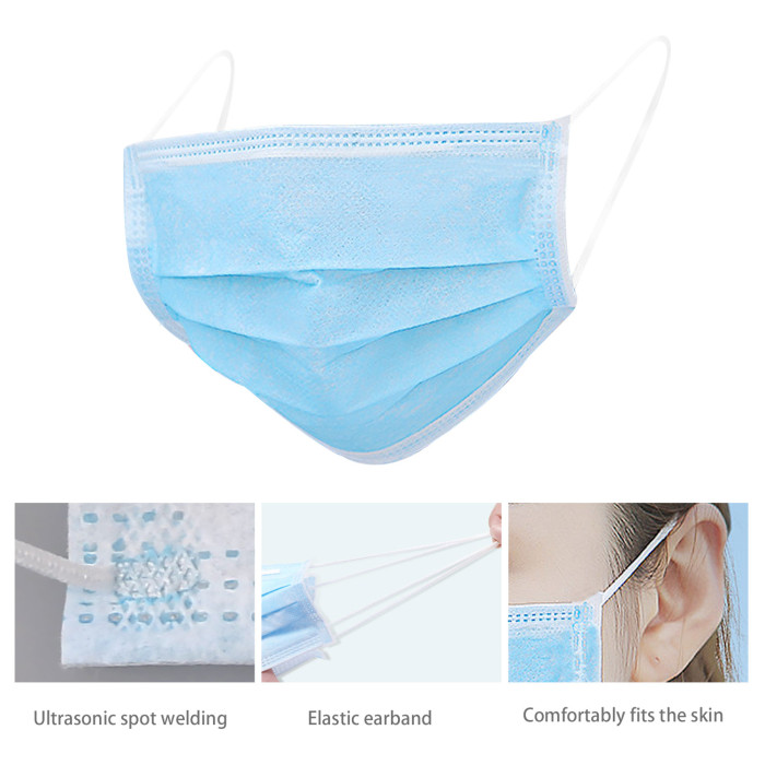Hang-on Ear Medical Disposable Face Mask 50 PACK