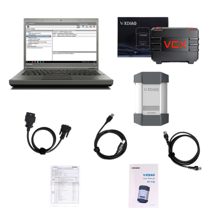 [8th Anni Sale] Vxdiag Benz C6 VCI Star C6 Diagnostic Tool Better than MB Star C4 C5 with 500GB 2022.06 Xentry Software HDD and Laptop T440P 8GB RAM