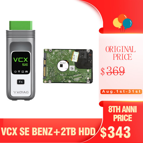 [8th Anni Sale] [2TB HDD] VXDIAG VCX SE DoIP For Benz Support Offline Coding/Remote Diagnosis with Free DoNET Authorization & 2TB Full Brands Software HDD