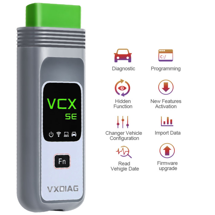 [8th Anni Sale] VXDIAG VCX SE Pro OBD2 Diagnostic Tool with 3 Free Car Authorization Upgrade Version of VCX NANO PRO