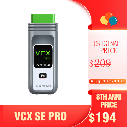 [8th Anni Sale] VXDIAG VCX SE Pro OBD2 Diagnostic Tool with 3 Free Car Authorization Upgrade Version of VCX NANO PRO