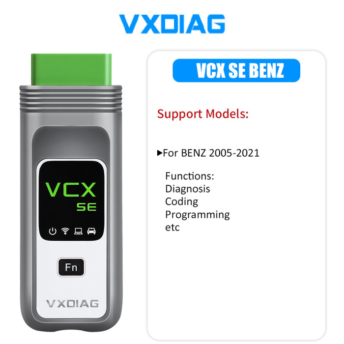 [8th Anni Sale] New VXDIAG VCX SE for BENZ DoIP Hardware Support Offline Coding/ Remote Diagnosis Benz with Free DONET Authorization