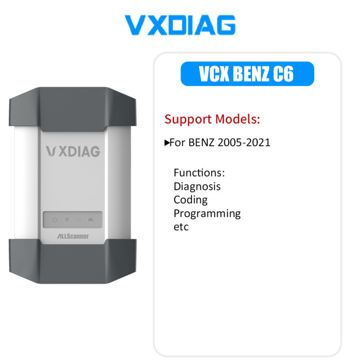 [8th Anni Sale] ALLSCANNER VXDIAG Benz C6 Star C6 VXDIAG Multi Diagnostic Tool With 500GB 2022.06 Xentry Software SSD DTS Monaco 8.13