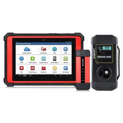 Launch X431 PAD V with SmartBox 3.0 Automotive Diagnostic Tool Support Online Coding and Programming Get Free Launch GIII X-Prog 3