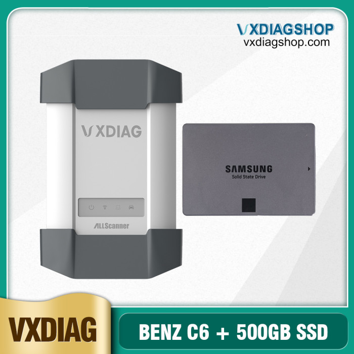 [8th Anni Sale] ALLSCANNER VXDIAG Benz C6 Star C6 VXDIAG Multi Diagnostic Tool With 500GB 2022.06 Xentry Software SSD DTS Monaco 8.13