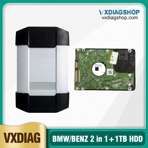 [8th Anni Sale] New ALLSCANNER VXDIAG MULTI Diagnostic Tool for BMW and BENZ With 1TB Hard Drive for BMW/BENZ 2 in 1