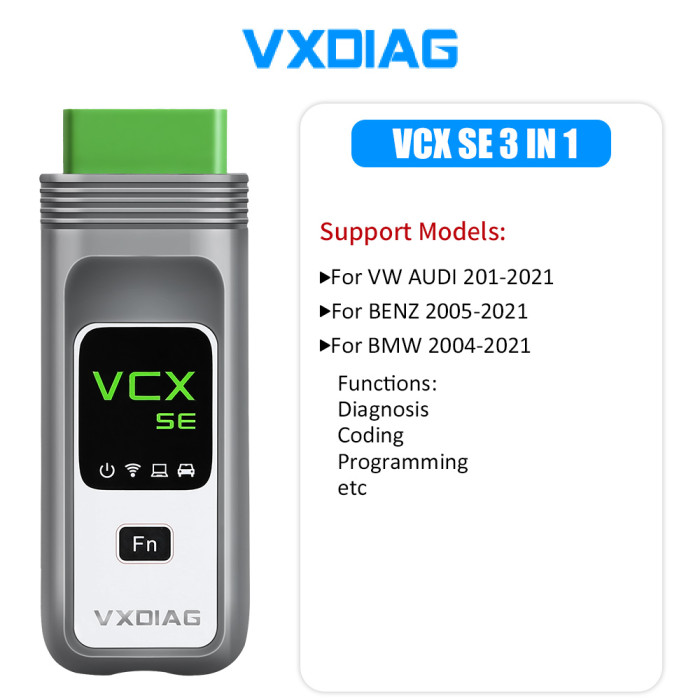 [8th Anni Sale] VXDIAG VCX SE DoIP Hardware for BMW, BENZ and VW 3 in 1 with Free DONET Authorization