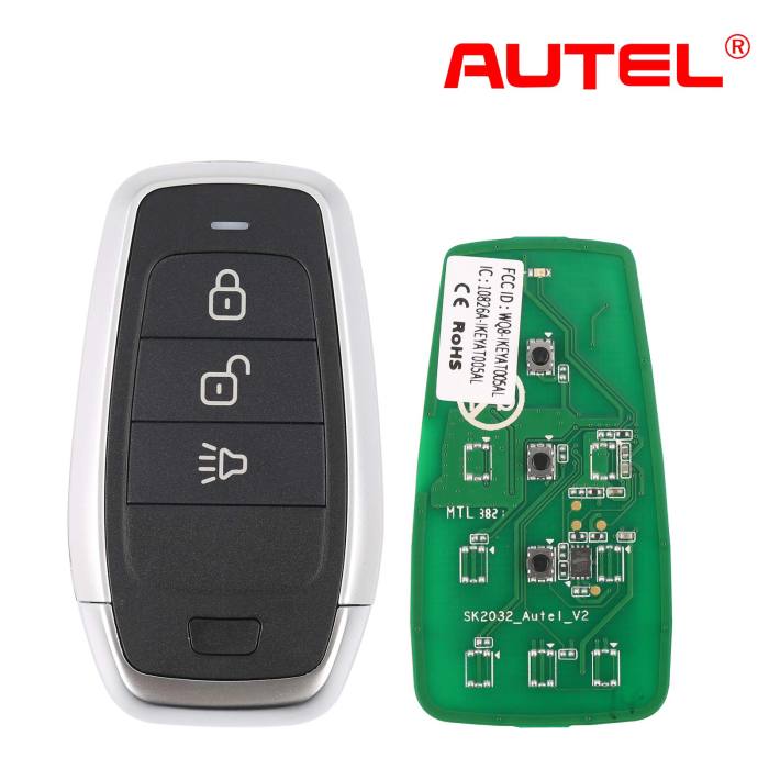 [In Stock] AUTEL IKEYAT003AL 3 Buttons Independent Universal Smart Key 5pcs/lot