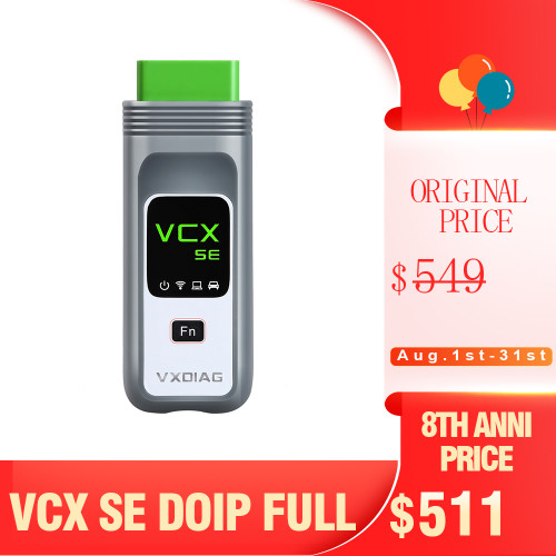 [8th Anni Sale] New VXDIAG VCX SE DOIP Hardware Full Brands Diagnosis incl JLR Honda GM VW Ford Mazda Toyota Subaru Volvo BMW Benz