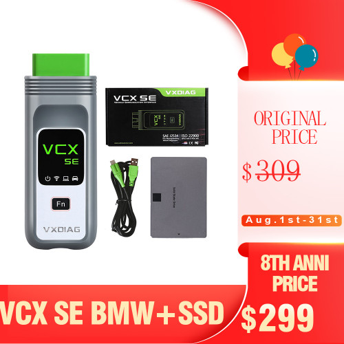 [8th Anni Sale] VXDIAG VCX SE for BMW with 1TB SSD Diagnostic 4.32.15 Programming 68.0.800 WIFI OBD2 Diagnostic Tool Supports ECU Programming Online Coding