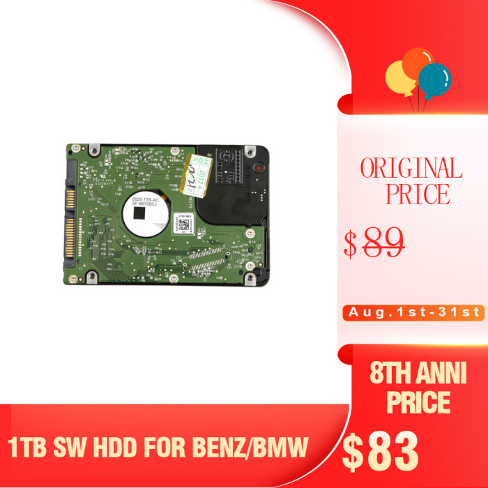 [8th Anni Sale] 1TB Hard Drive with 2022.06 BENZ Xentry BMW ISTA-D 4.32.15 ISTA-P 68.0.800 Software for VXDIAG Multi Tools