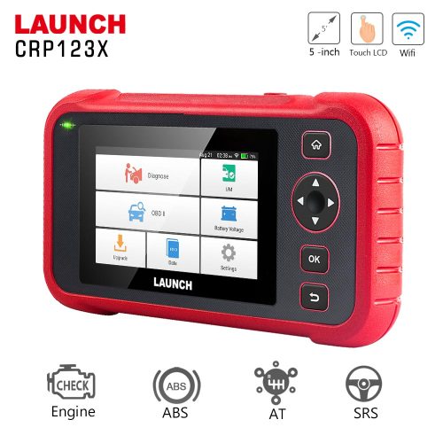 [US/UK Ship] LAUNCH CRP123X OBD2 Code Reader for Engine Transmission ABS SRS Diagnostics with AutoVIN Service Lifetime Free Update Online