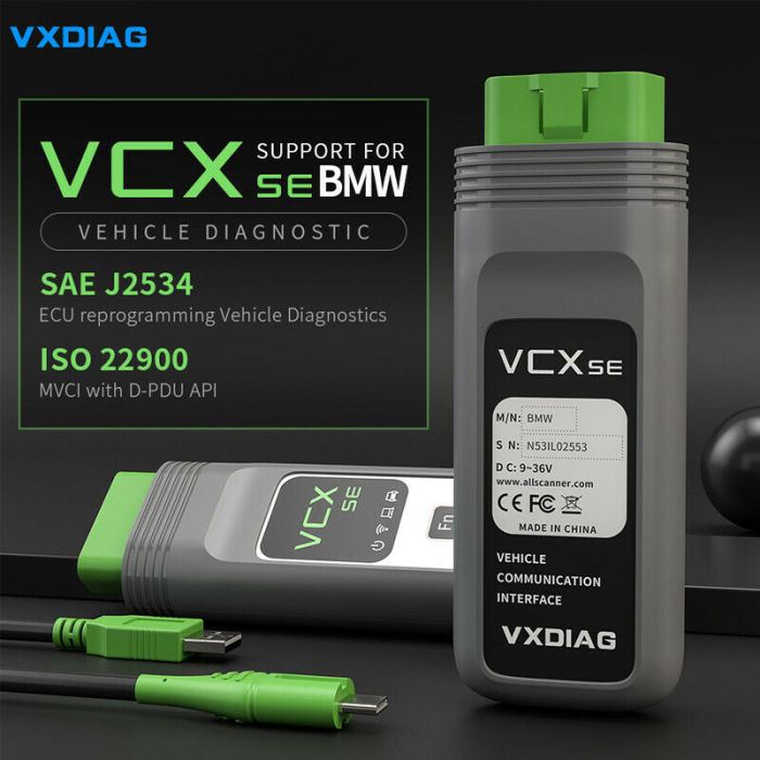 [8th Anni Sale] VXDIAG VCX SE for BMW with 1TB HDD Diagnostic 4.32.15 Programming 68.0.800 WIFI OBD2 Diagnostic Tool Supports ECU Programming Online Coding