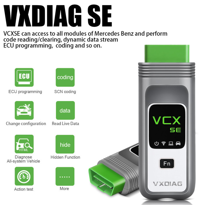 [EU Ship] New VXDIAG VCX SE for BENZ DoIP Hardware Support Offline Coding/ Remote Diagnosis Benz with Free DONET Authorization