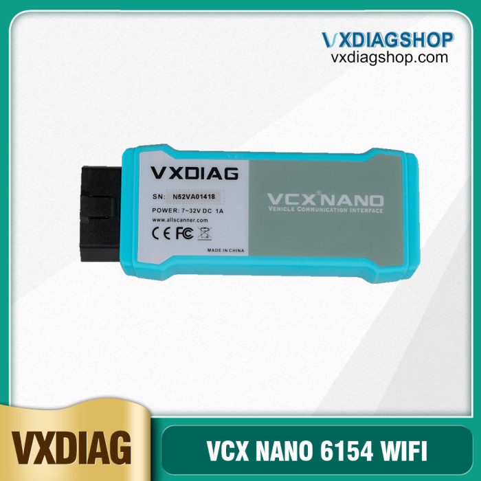 [8th Anni Sale] (Ship from US/UK) WIFI Version VXDIAG VCX NANO 6154 Support UDS Protocol and Multi-language Free Shipping