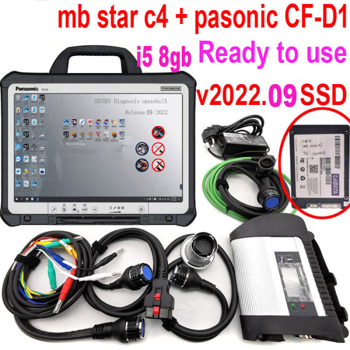 Mb Star C4 SD Connect 4 wifi Software SSD Multiplexer C4 with laptop CF-D1 i5 8gb tablet Car Diagnostic Scan Tool