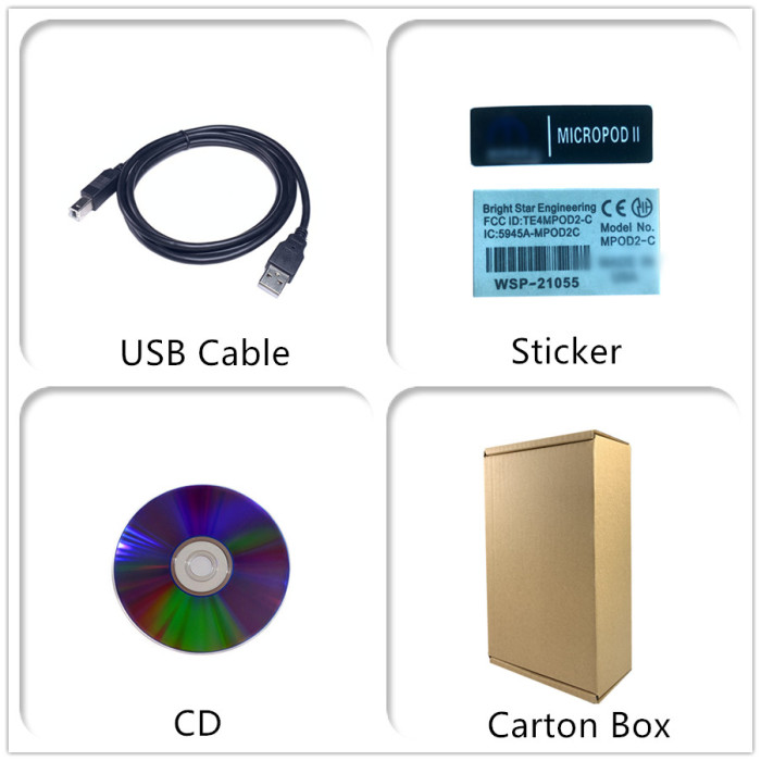 New MicroPod 2  V17.04.27 Micro Pod2 With Witech Software For Chrysler Jeep Dodge Fiat Support Online Programming