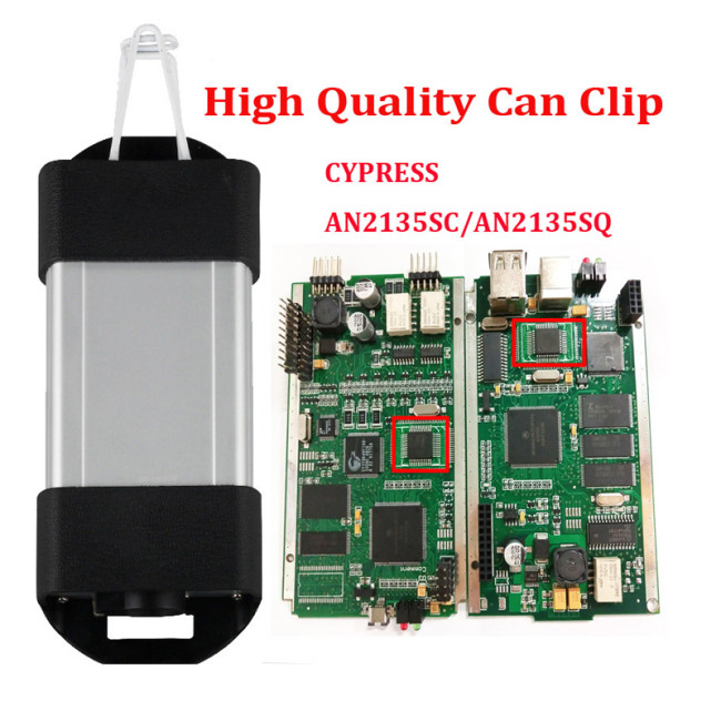 Top Quality Clip Renault Diagnostic Interface Full Chip OBD2 Scanner canclip V216 with AN2135SC