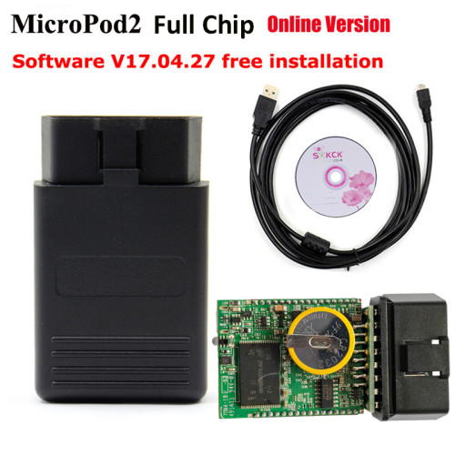 Online Programming MicroPod2 V17.04.27 Professional Diagnostic Tool weith Micro Pod2 OBD2 car Scanner