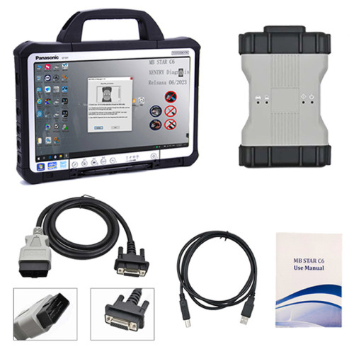 MB STAR C6 DOIP C6 Diagnostic VCI with V2024-3 Full Software update Online Support New Models with CF D1 For BENZ 12V Cars