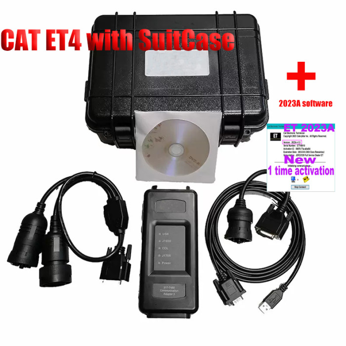 2023A Caterpillar ET4 Adapter 478-0235 Truck Diagnostic Tool CAT4 ET4 Heavy Duty Scanner for Truck/Excavator Truck diagnosis