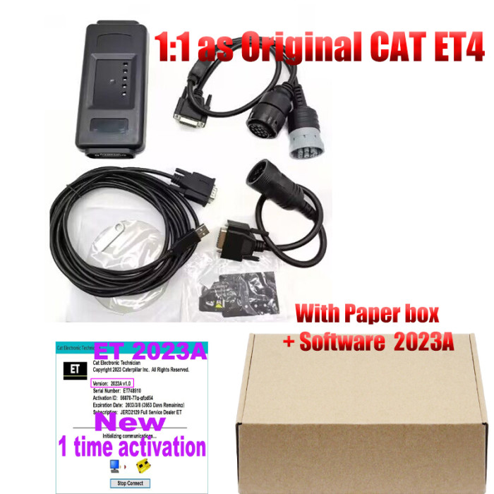 2023A Caterpillar ET4 Adapter 478-0235 Truck Diagnostic Tool CAT4 ET4 Heavy Duty Scanner for Truck/Excavator Truck diagnosis