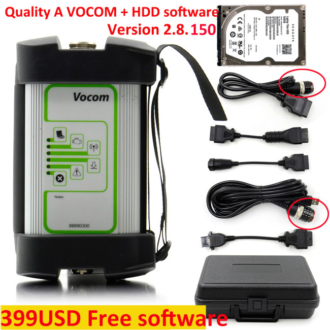 Volvo Vocom II 88890300 Interface Software PTT 2.8.15 Heavy Duty Truck Diagnostic Scan Tool for Vocom For Renolt/UD/Mack/