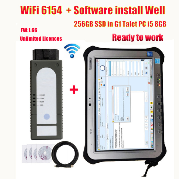 WiFi V6154 ODiS V6.2 with PAD FZ-G1 Free Engineer V12.1 replace the 5054A Diagnostic Program Tool