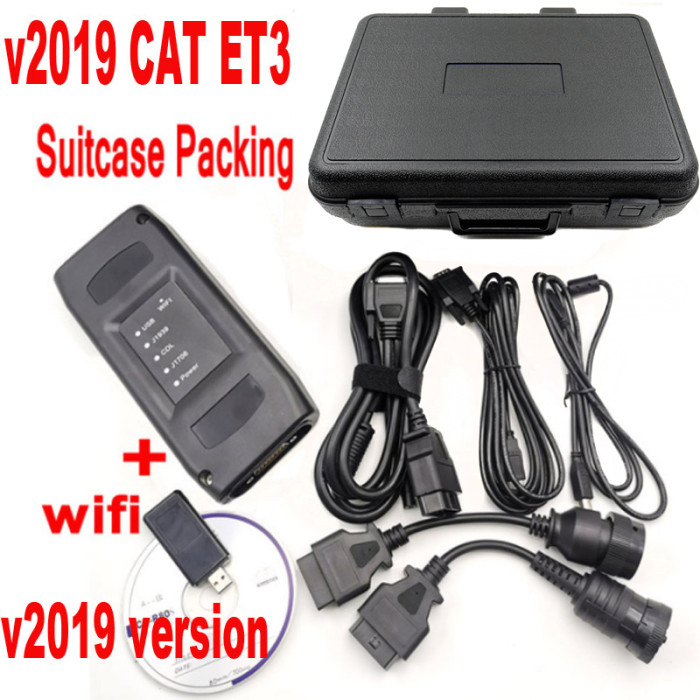 CAT ET3 wifi Adapter III Truck Diagnostic tool CAT3 Communication Connection 9pin 14pin obd cable caterpillar Heavy Duty Scanner