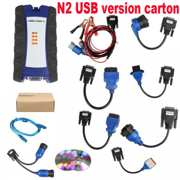 NEXIQ USB Link 2 3 Diesel Truck Interface 125032 diagnose with software Bluetooth for Heavy Duty Truck scanner Diagnostics Tool