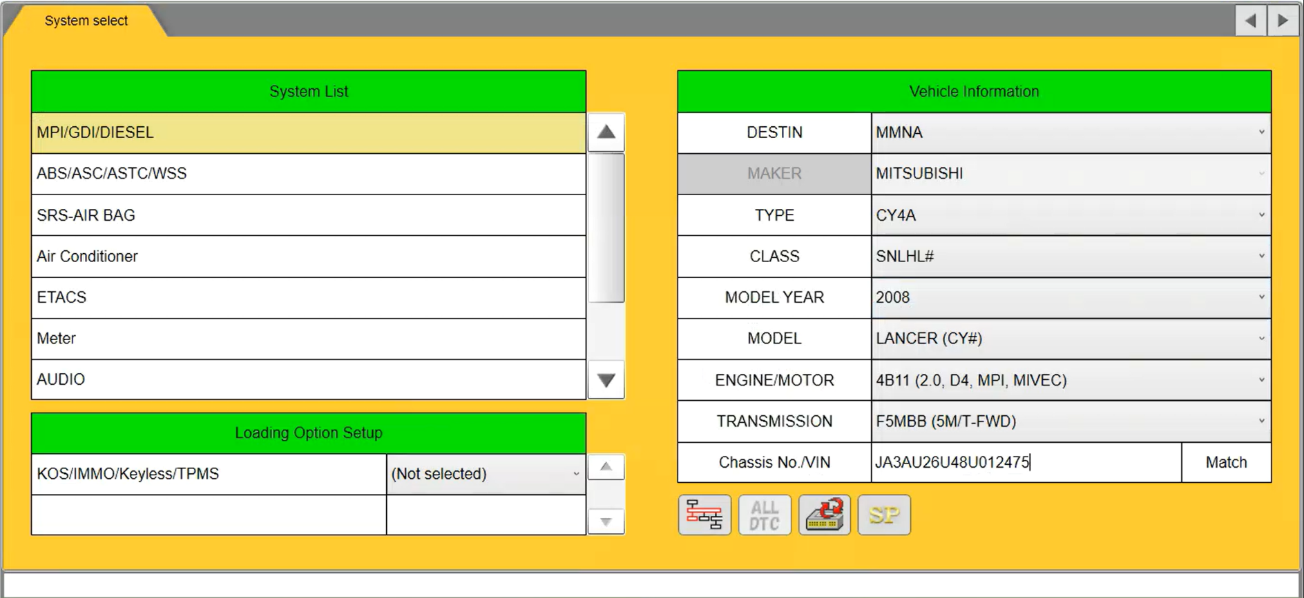 Mitsubishi car Diagnostic Software MUT-3 SE